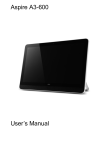Acer Aspire A3-600 User`s manual