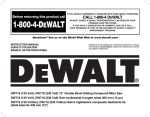 DeWalt DW718 Instruction manual