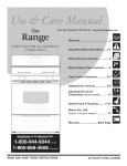 Electrolux TGF336FWB Operating instructions