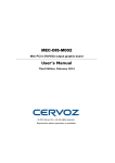 Cervoz MEC-DIS-M002 User`s manual