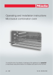 Miele H 158 MB Operating instructions