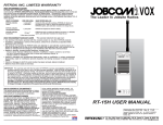 Ritron JOBCOM VOX RT-15H Technical information