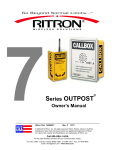 Ritron RQX-157 Owner`s manual