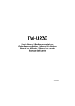 Epson U230 - TM Two-color Dot-matrix Printer User`s manual