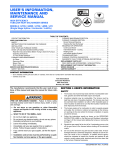 Unitary products group LM8S Series Service manual