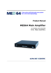 Alpha MED64 MED-A64HE1 Product manual