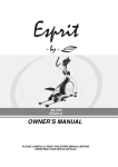 ESPRIT EL355 Owner`s manual