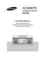 Samsung RCD-Y95 Instruction manual