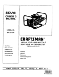 Craftsman 580.327060 Owner`s manual