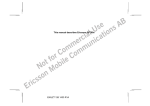 NotforCommercialUse EricssonMobileCommunicationsAB