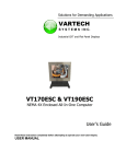 VarTech Systems VT190ESC User`s guide