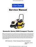 Cub Cadet 5000 Series Service manual