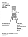 Craftsman 119.224000 Owner`s manual