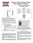 Empire Comfort Systems VFP36FB2CF-3 Owner`s manual