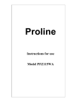 Proline PUF110W Specifications