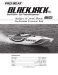 ProBoat Blackjack 55 Owner`s manual