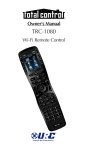 Universal Remote TRC-1080 Owner`s manual