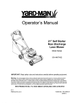 Yard-Man 12A-449T402 Operator`s manual