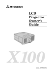 Mitsubishi X100 Instruction manual