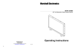 Marshall Electronics QV261-HDSDI Operating instructions