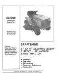 Craftsman 917.254661 Operator`s manual