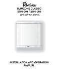 Robertshaw SLIMZONE CLASSIC 2701-001 Troubleshooting guide