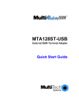 Multitech MTA128ST-USB User guide