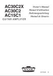 Vox AC30CC2 Owner`s manual