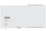 Viking F20921B Installation guide
