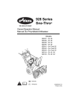 Ariens Sno-Thro 926 Series Specifications