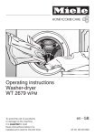Miele WT 2679I Operating instructions