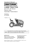 Craftsman 917.28728 Operator`s manual