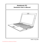 Asus U6Sg User`s manual