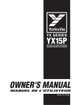 YORKVILLE YX15P Owner`s manual