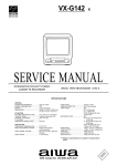 Aiwa VX-G142 Service manual