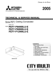 Mitsubishi PEFY-P06 Service manual