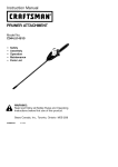 Craftsman C944.514610 Instruction manual