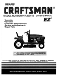 Craftsman EZ3 917.259553 Owner`s manual