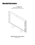 Marshall Electronics V-MD173 Operating instructions