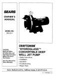 Craftsman 390.2511 Owner`s manual