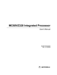 Motorola MC68VZ328 User`s manual