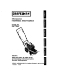 Craftsman 536.773400 Operating instructions
