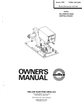 Miller Electric MILLERMATIC 3OAN CONTROL/FEEDER Specifications