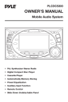 PYLE Audio PLCDCS300 Owner`s manual
