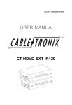 CableTronix CT-HDVD-EXT-IR120 User manual
