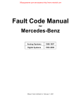 MB Fault Code Manual 1988-2000
