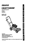 Craftsman 536.797460 Operating instructions