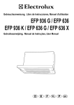 Electrolux EFP 60310 User manual