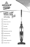 Bissell LIFT-off FLOORS & MORE PET 75Q3 series User`s guide