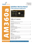 VoiceInterop AudioMate AM360r User manual